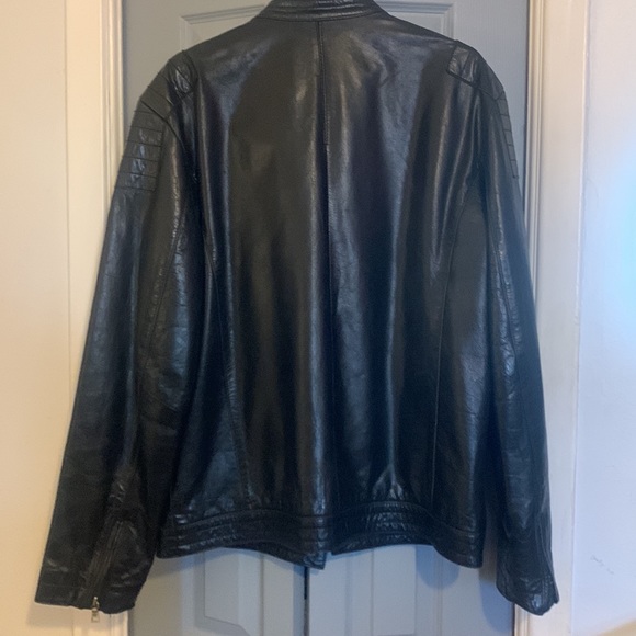 MEXX LEATHER BIKER JACKET - Picture 9 of 9